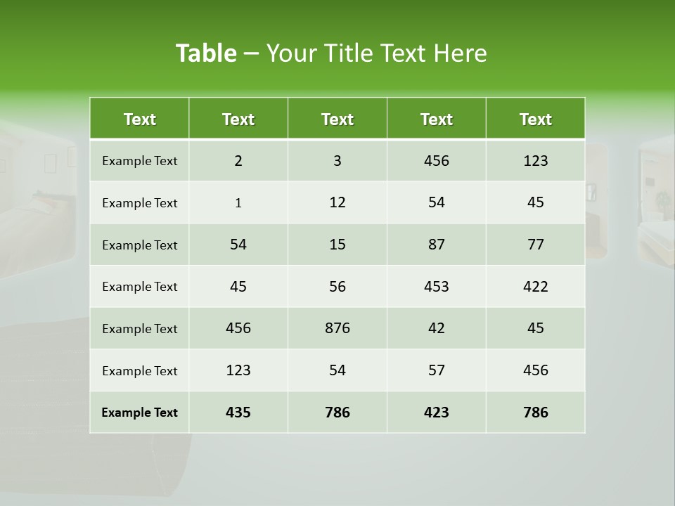 Modern Home Interior PowerPoint Template