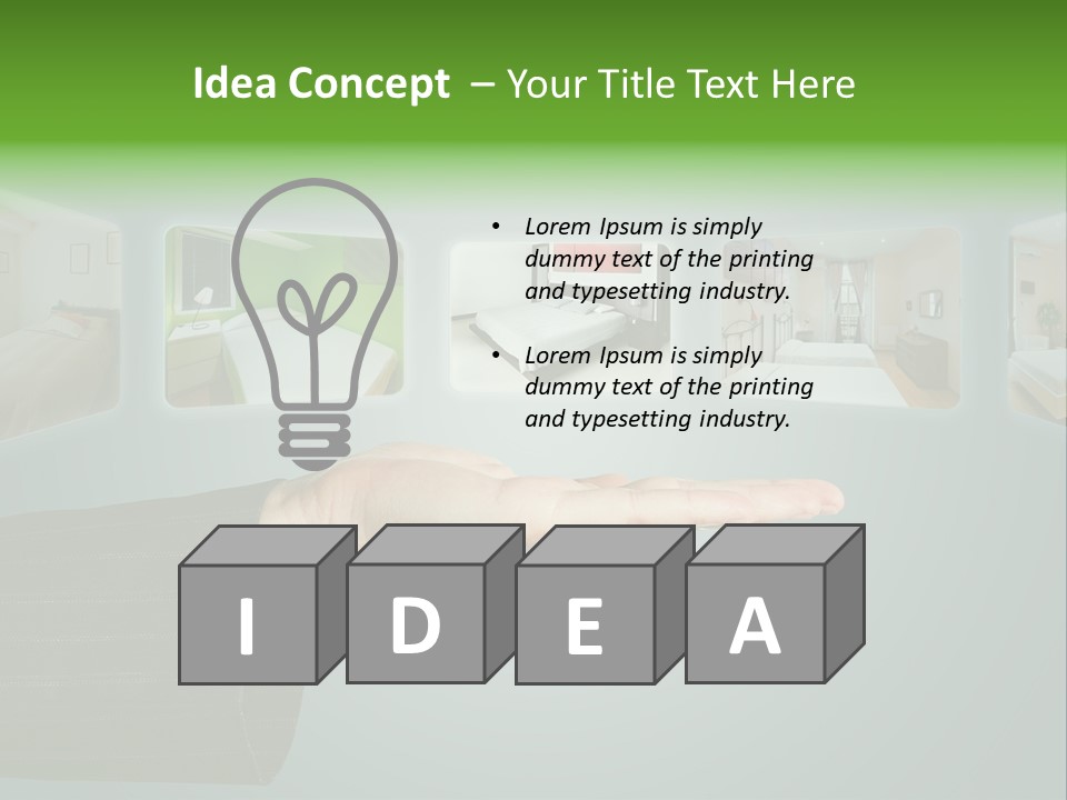 Modern Home Interior PowerPoint Template