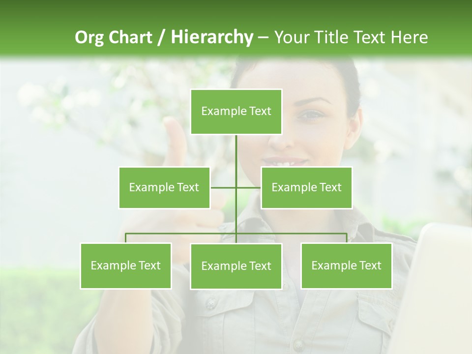 A Woman Giving A Thumbs Up While Holding A Laptop PowerPoint Template