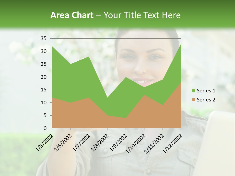 A Woman Giving A Thumbs Up While Holding A Laptop PowerPoint Template