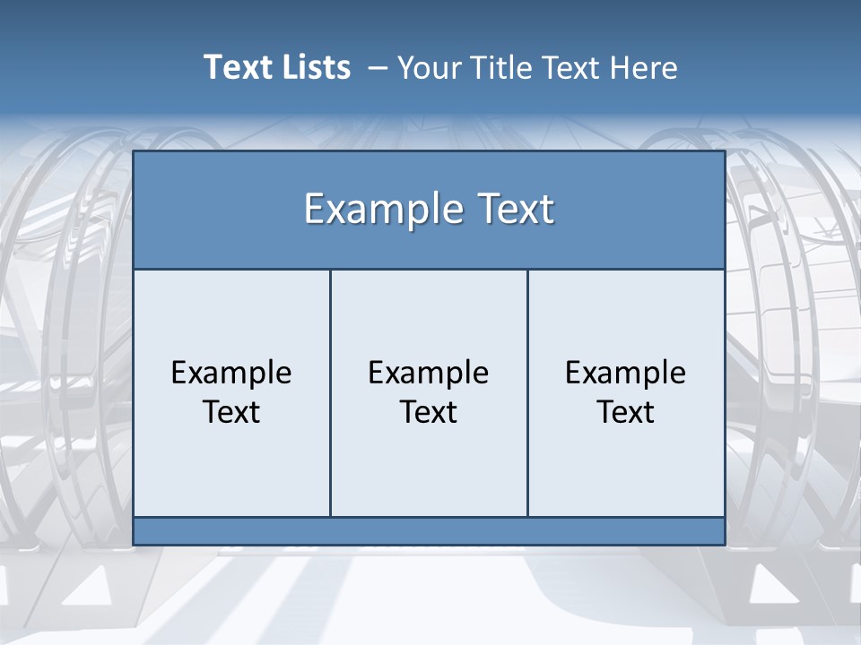 An Escalator Is Shown With A Blue Sky In The Background PowerPoint Template