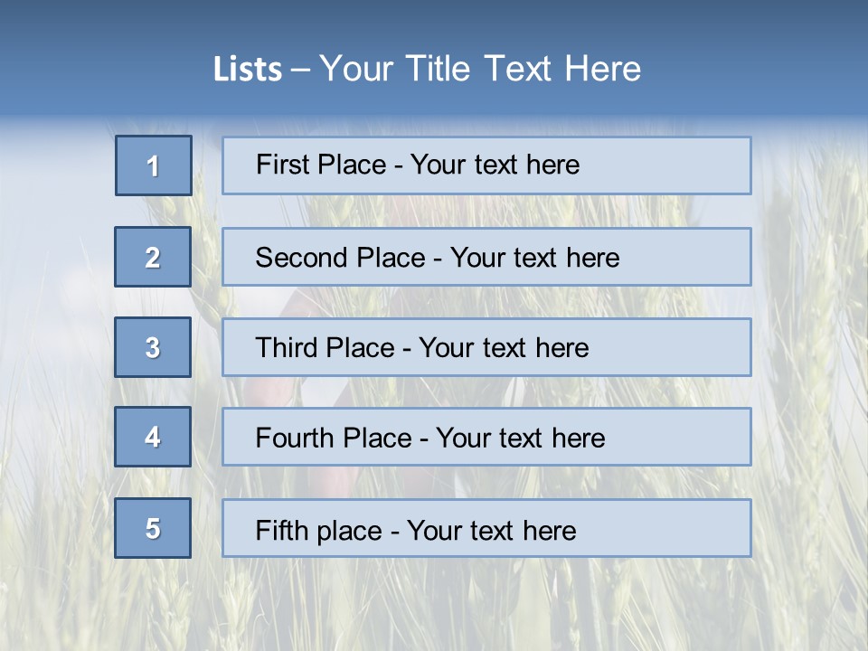 Cereals Grain Health PowerPoint Template