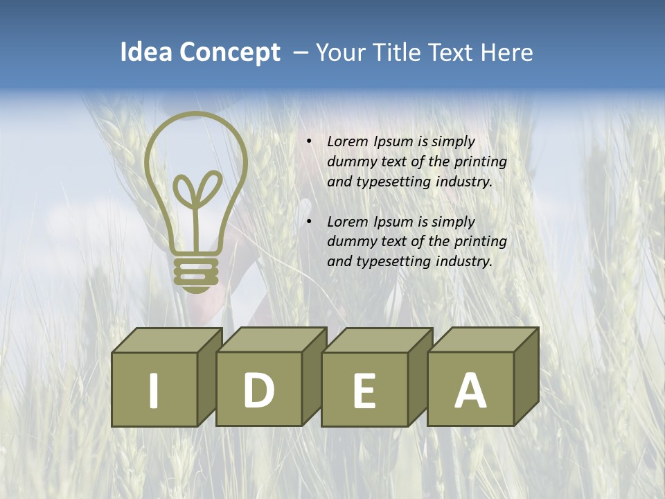 Cereals Grain Health PowerPoint Template