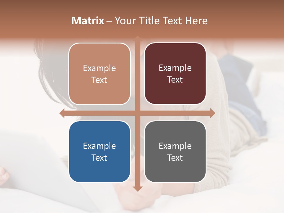 Hands Laying Brunette PowerPoint Template