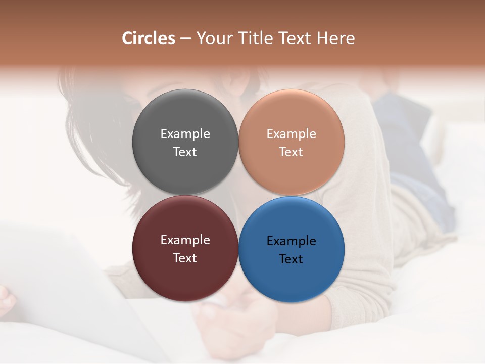 Hands Laying Brunette PowerPoint Template