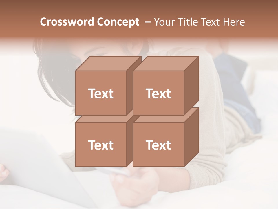 Hands Laying Brunette PowerPoint Template