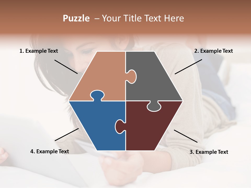 Hands Laying Brunette PowerPoint Template