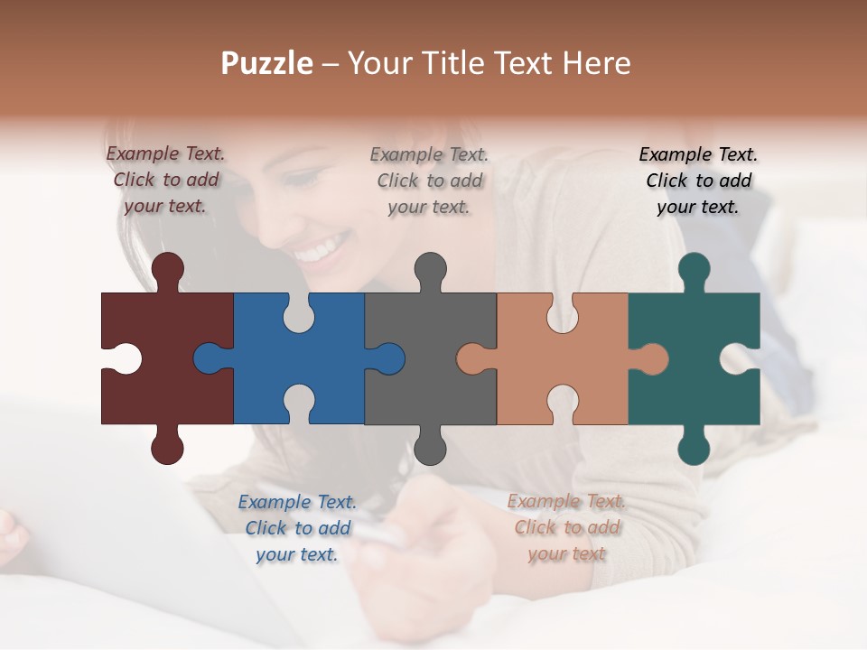 Hands Laying Brunette PowerPoint Template