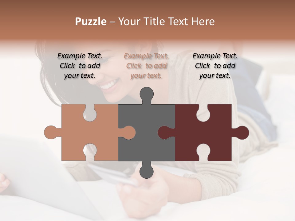 Hands Laying Brunette PowerPoint Template