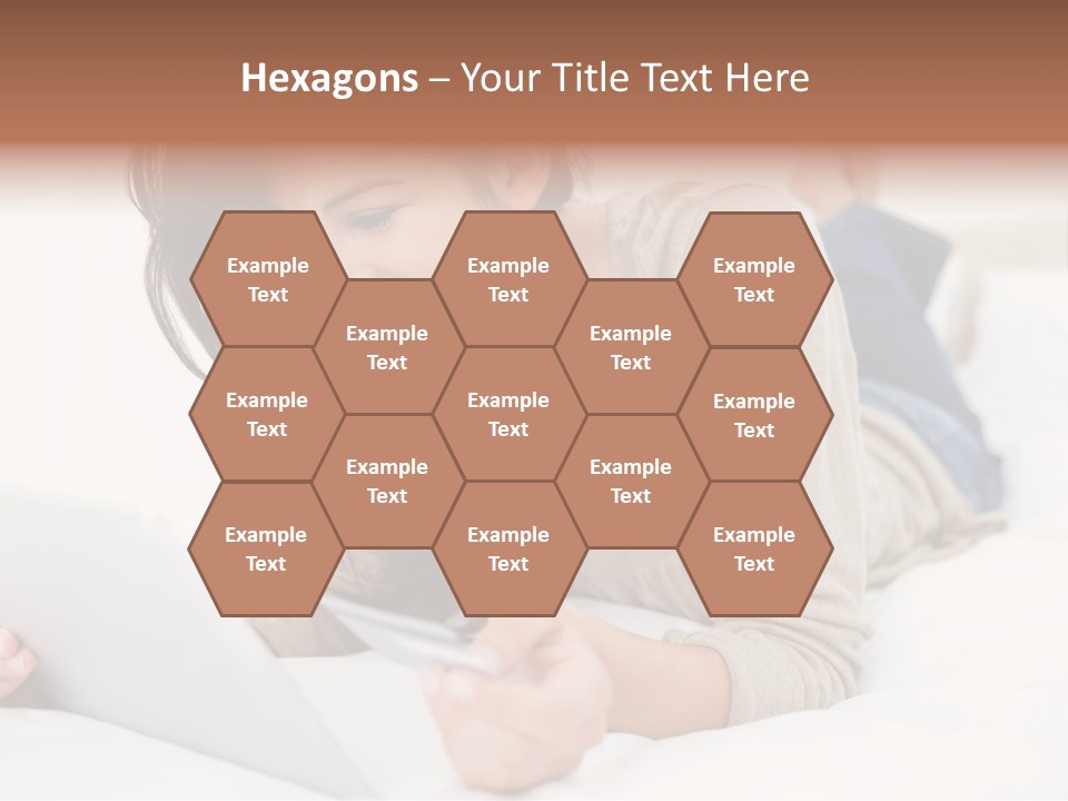 Hands Laying Brunette PowerPoint Template