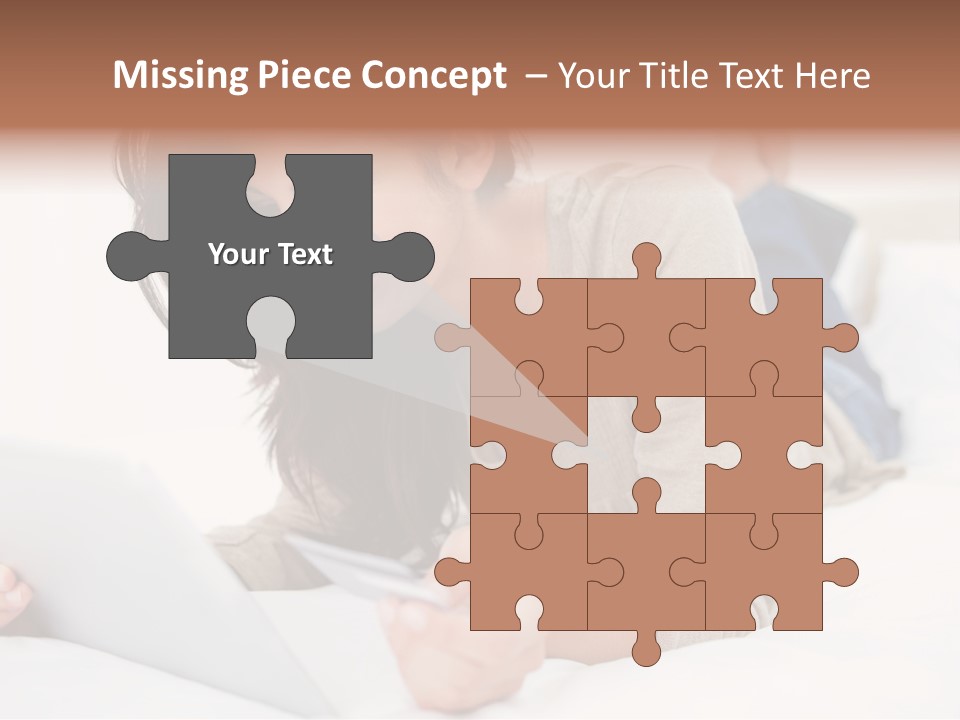 Hands Laying Brunette PowerPoint Template