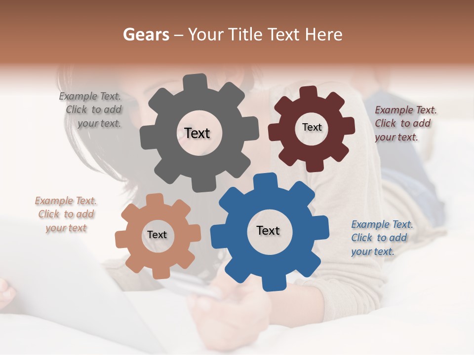 Hands Laying Brunette PowerPoint Template