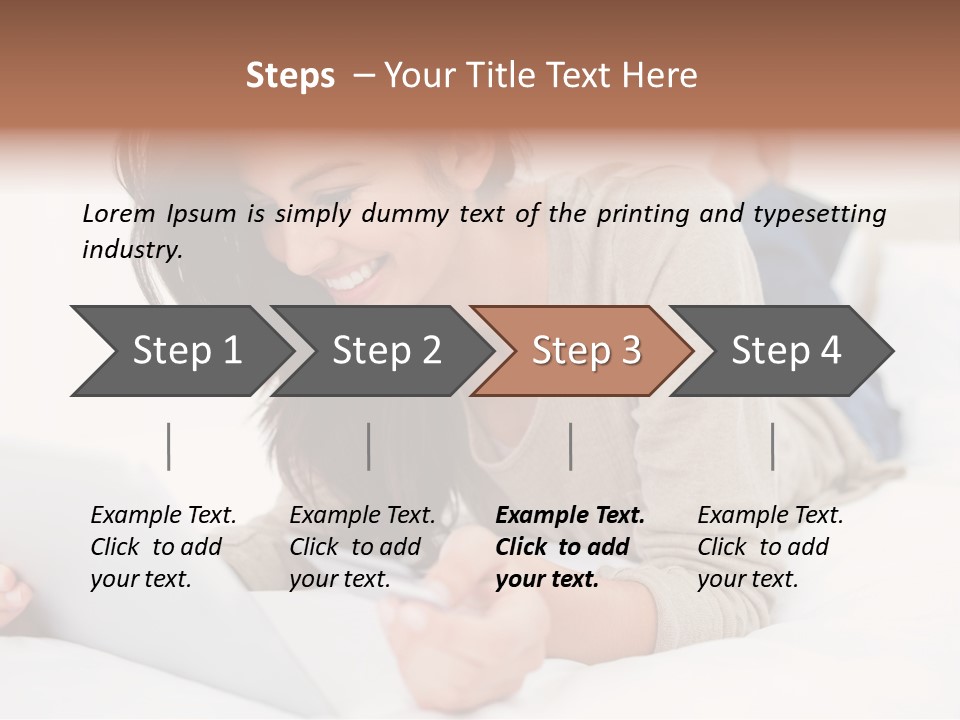 Hands Laying Brunette PowerPoint Template