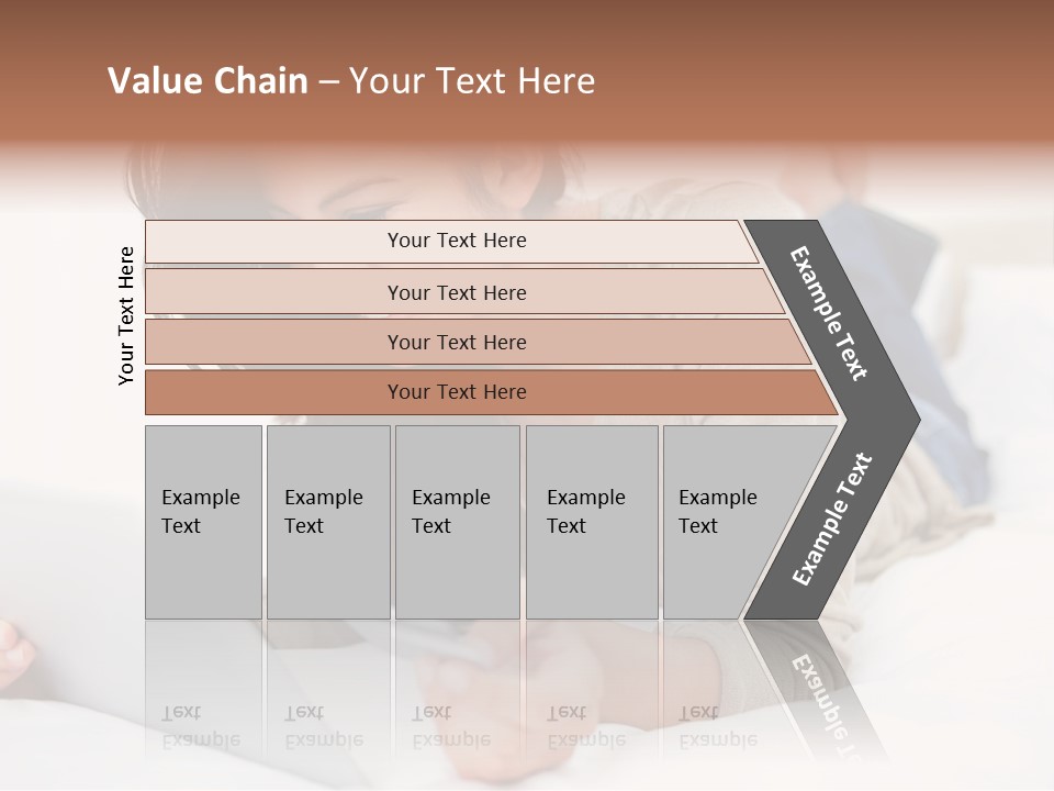 Hands Laying Brunette PowerPoint Template