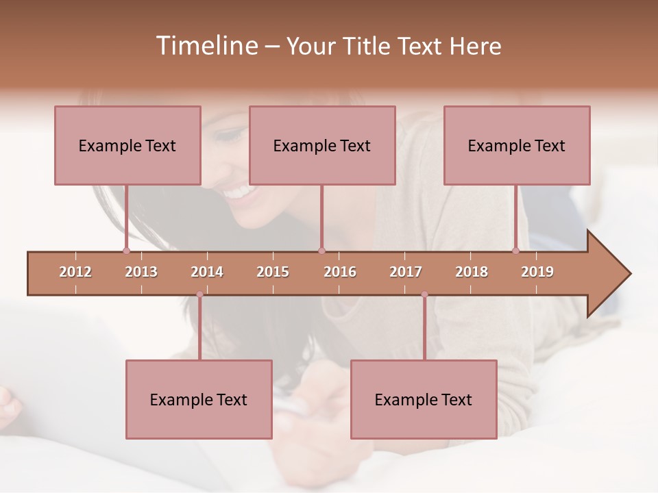 Hands Laying Brunette PowerPoint Template