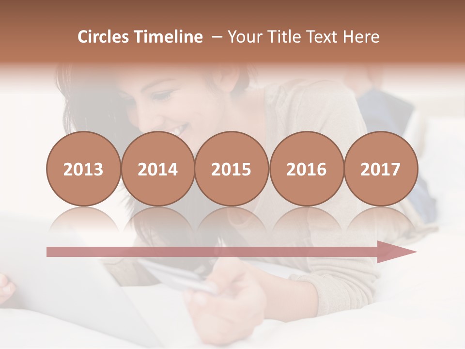 Hands Laying Brunette PowerPoint Template