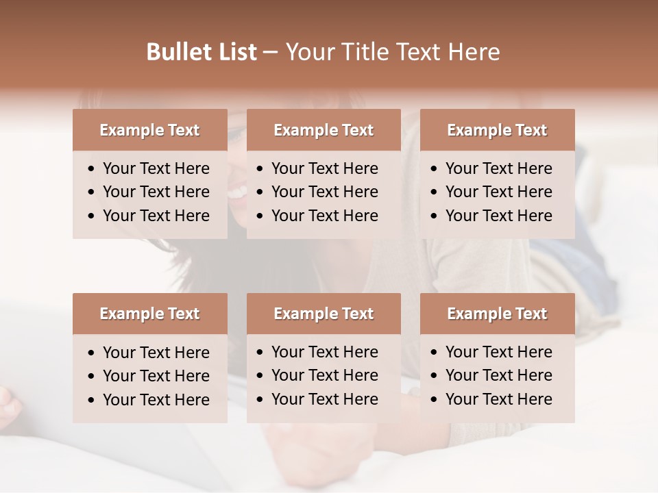 Hands Laying Brunette PowerPoint Template