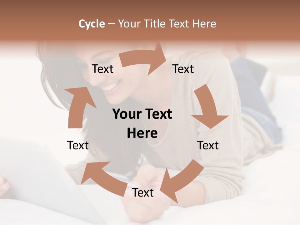 Hands Laying Brunette PowerPoint Template