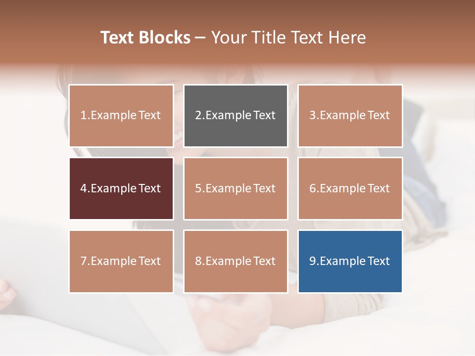 Hands Laying Brunette PowerPoint Template