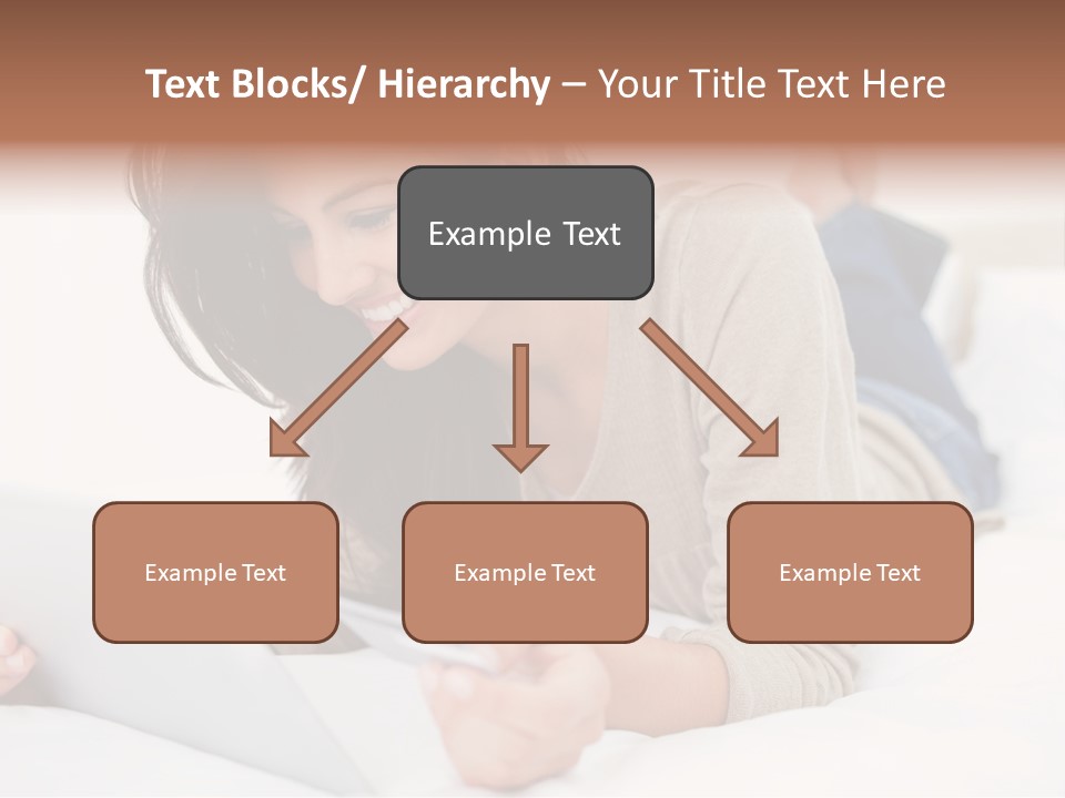 Hands Laying Brunette PowerPoint Template