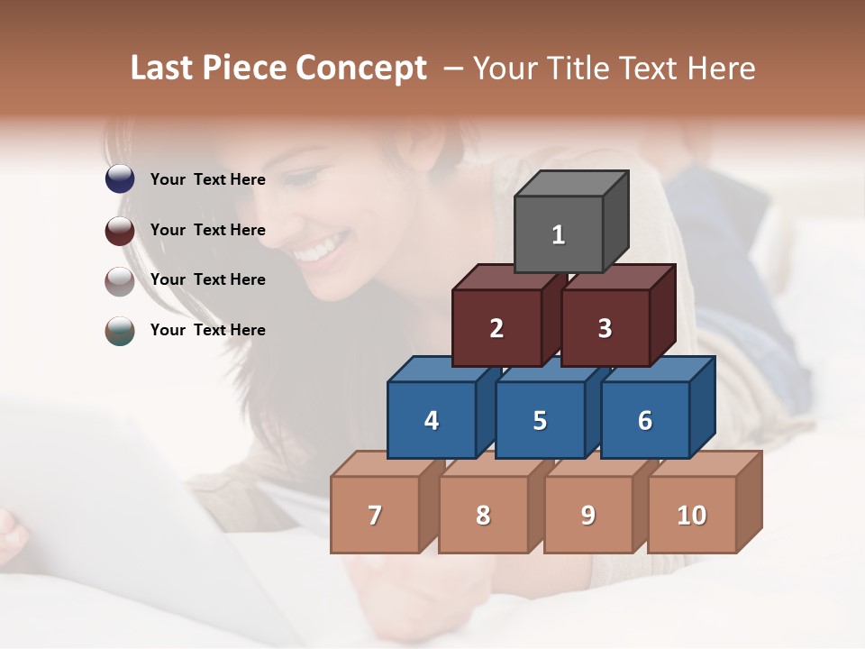 Hands Laying Brunette PowerPoint Template