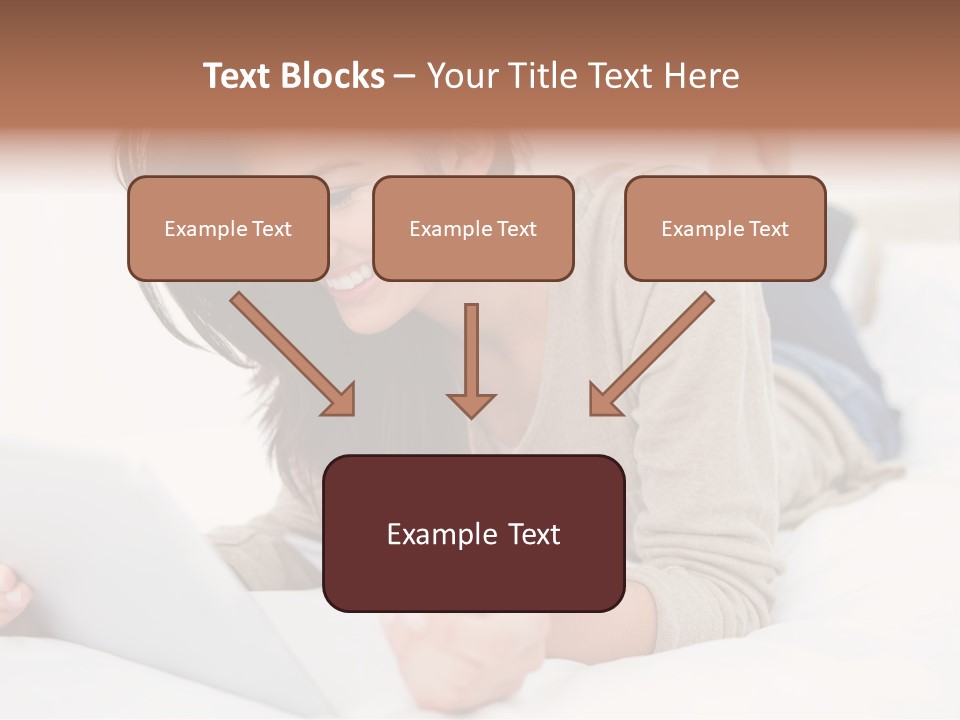 Hands Laying Brunette PowerPoint Template