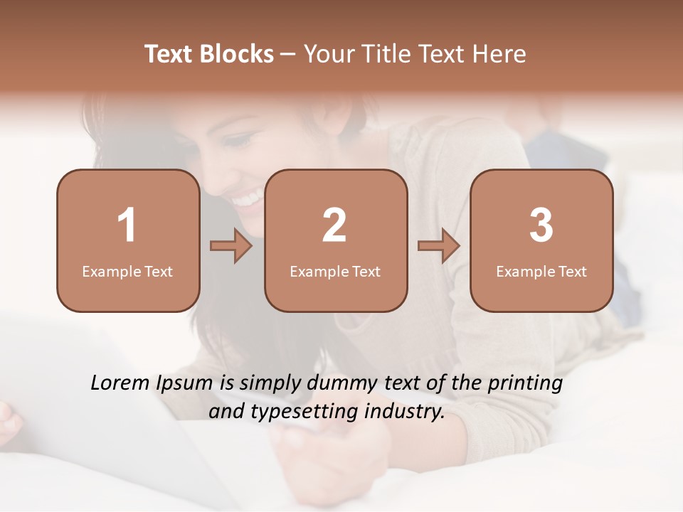 Hands Laying Brunette PowerPoint Template