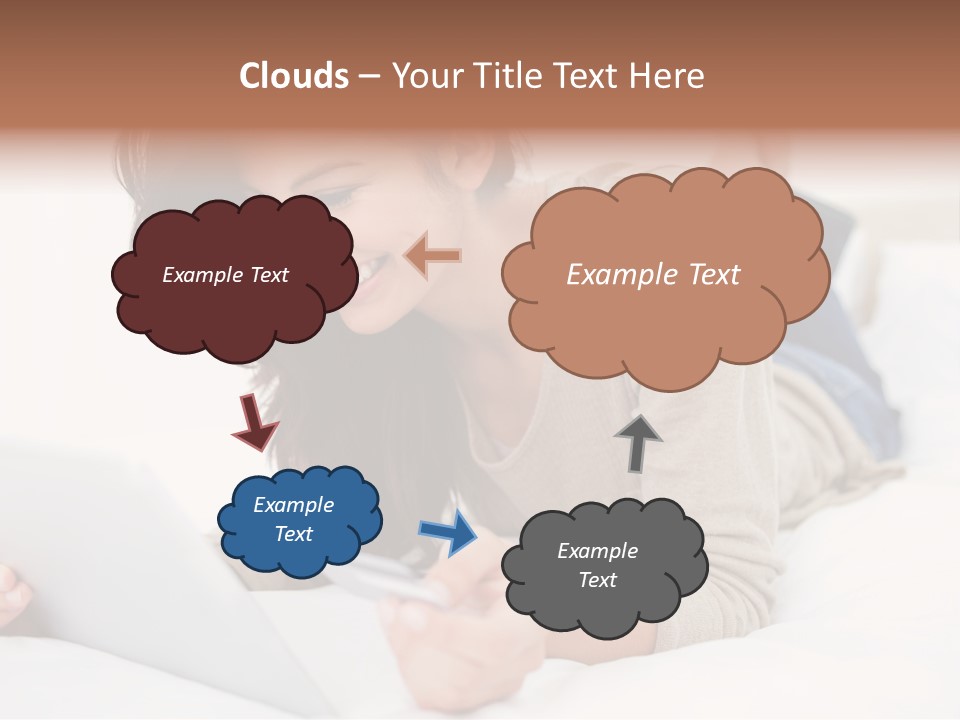 Hands Laying Brunette PowerPoint Template