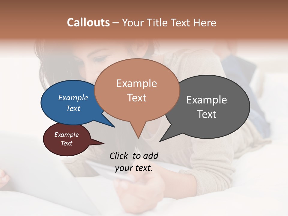 Hands Laying Brunette PowerPoint Template