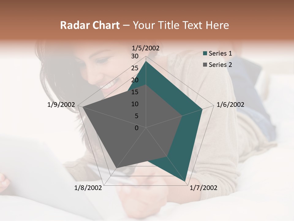 Hands Laying Brunette PowerPoint Template