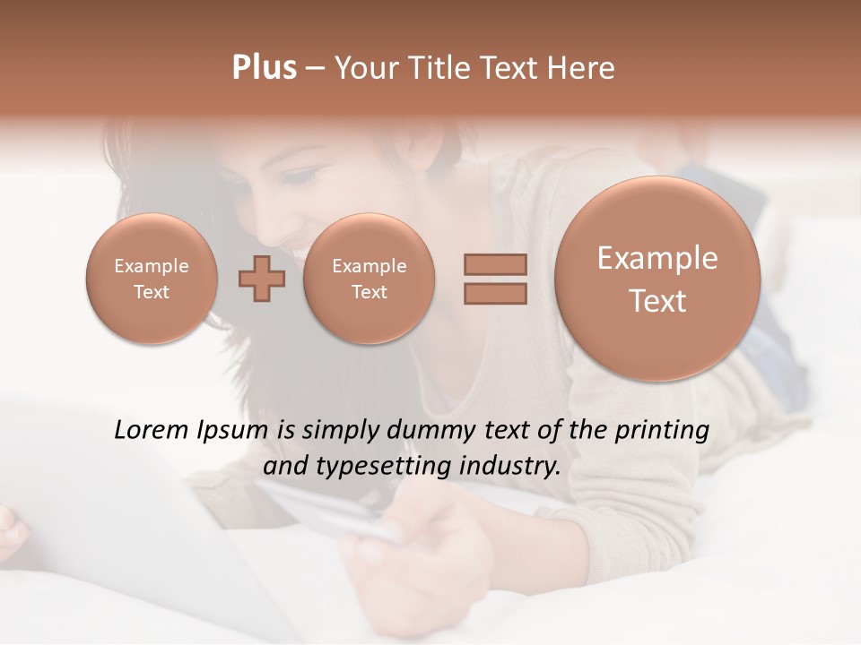 Hands Laying Brunette PowerPoint Template