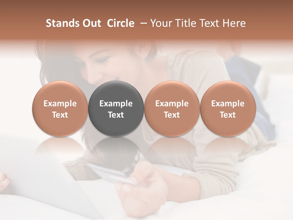 Hands Laying Brunette PowerPoint Template