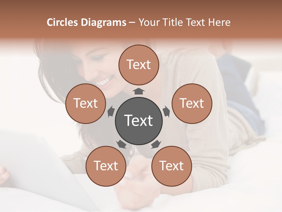 Hands Laying Brunette PowerPoint Template