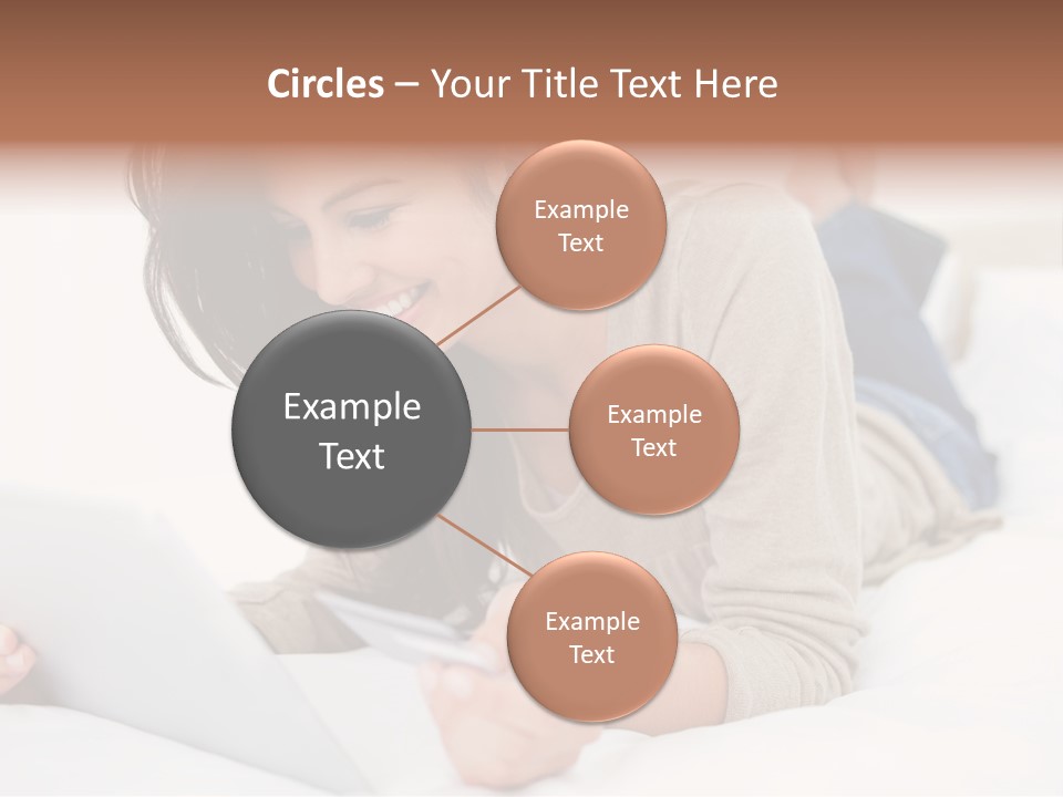 Hands Laying Brunette PowerPoint Template