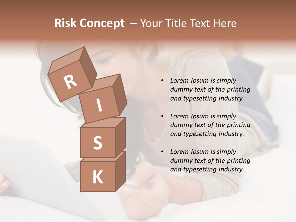 Hands Laying Brunette PowerPoint Template