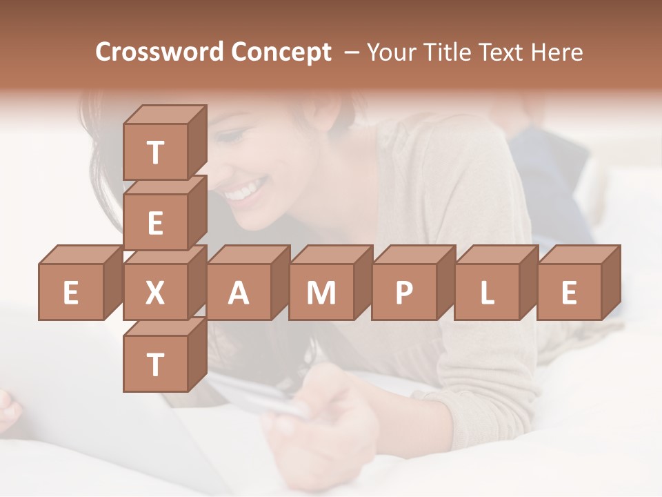 Hands Laying Brunette PowerPoint Template