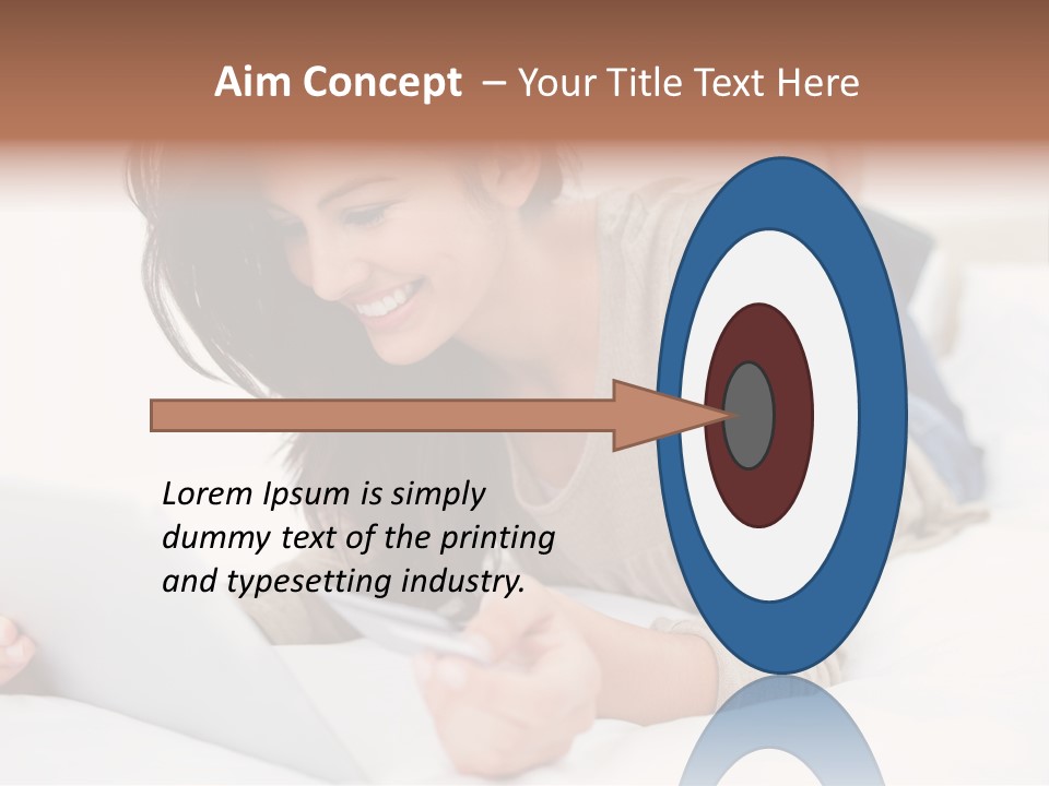 Hands Laying Brunette PowerPoint Template