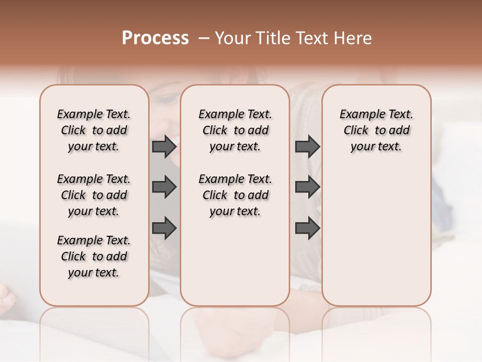 Hands Laying Brunette PowerPoint Template