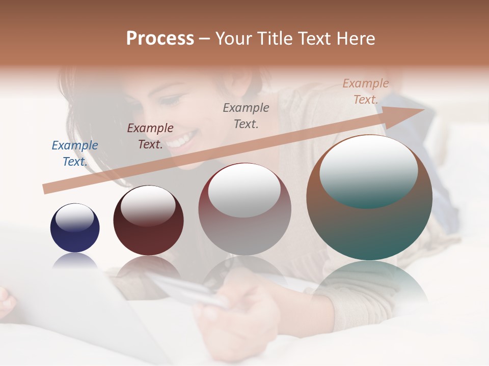 Hands Laying Brunette PowerPoint Template