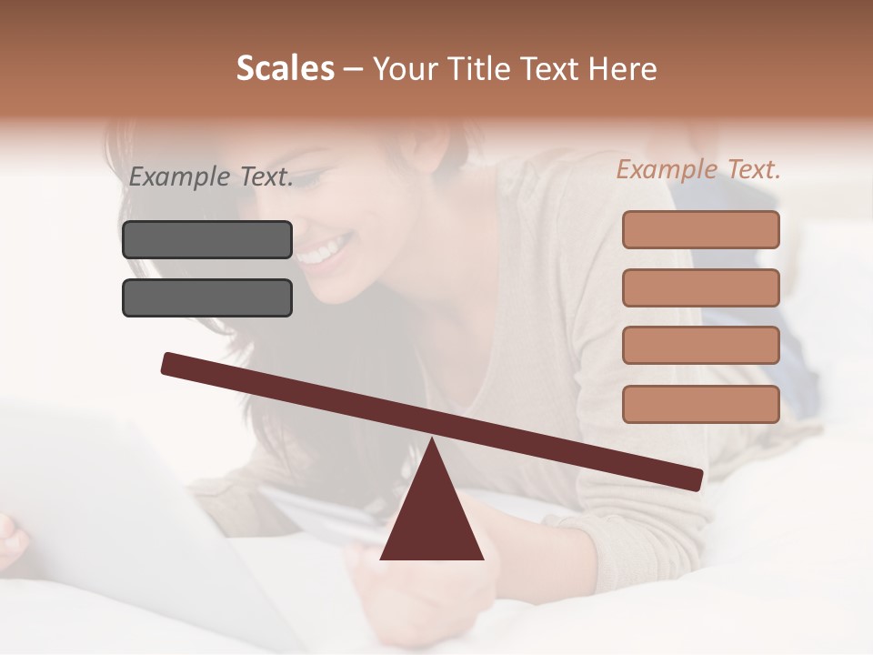 Hands Laying Brunette PowerPoint Template