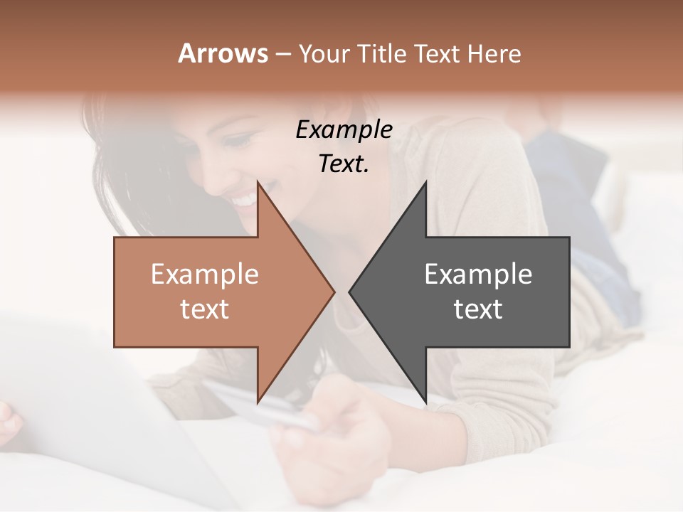 Hands Laying Brunette PowerPoint Template