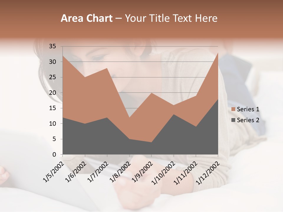 Hands Laying Brunette PowerPoint Template