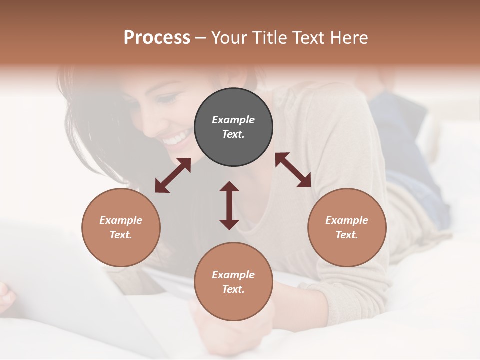 Hands Laying Brunette PowerPoint Template