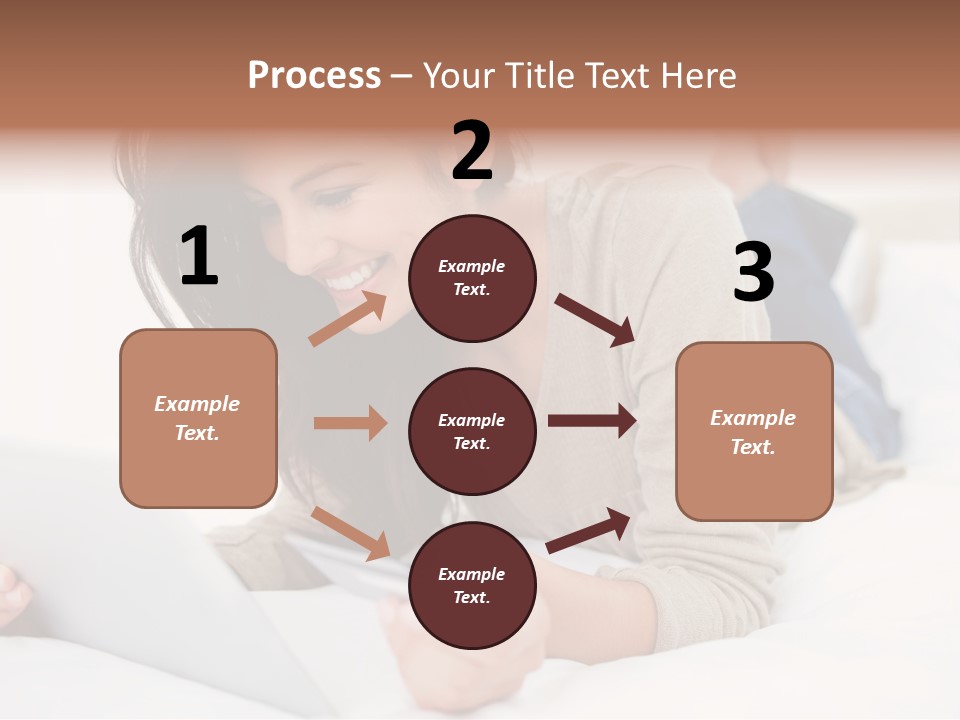 Hands Laying Brunette PowerPoint Template