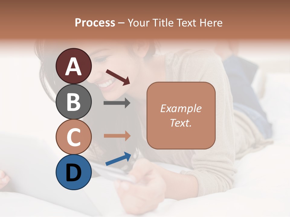 Hands Laying Brunette PowerPoint Template