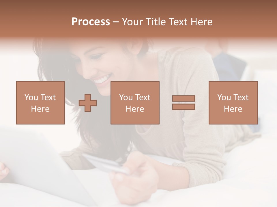 Hands Laying Brunette PowerPoint Template