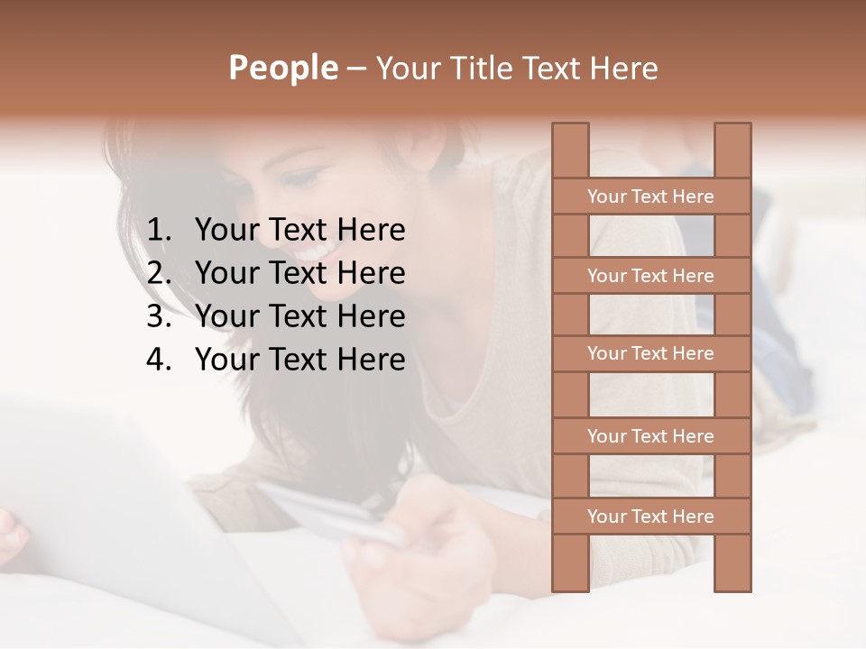 Hands Laying Brunette PowerPoint Template