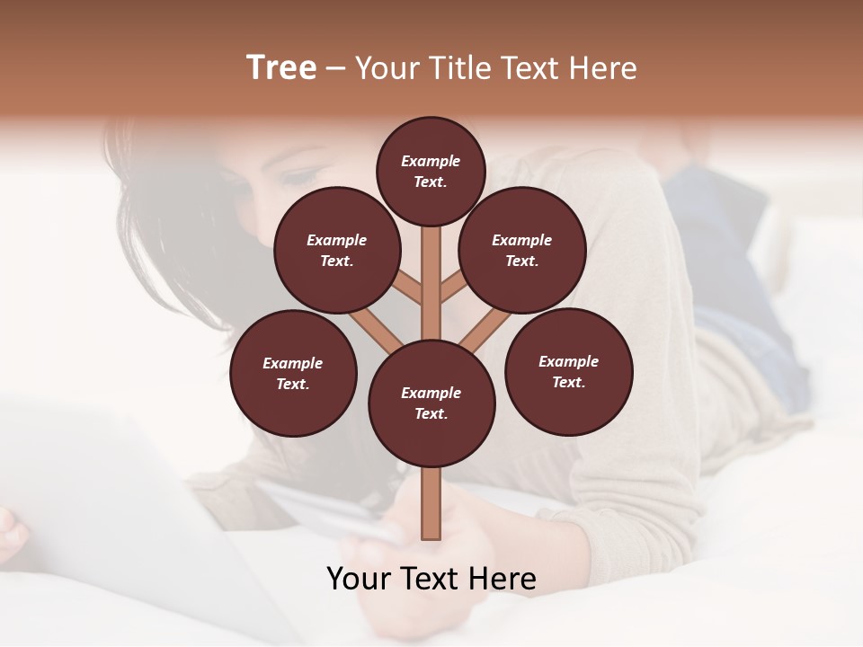 Hands Laying Brunette PowerPoint Template