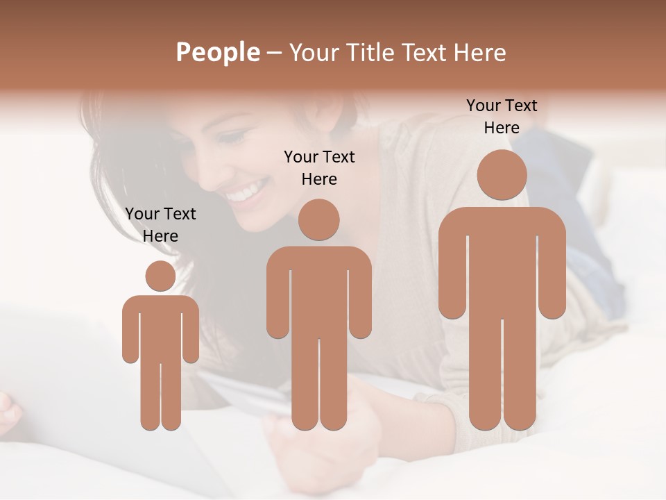 Hands Laying Brunette PowerPoint Template