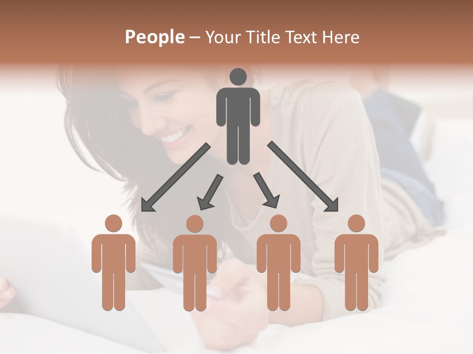Hands Laying Brunette PowerPoint Template